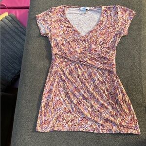 Floral V-Neck Women Top (Breast Feeding Friendly)